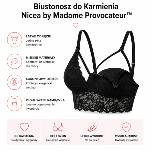 Biustonosz do Karmienia Nicea by Madame Provocateur™