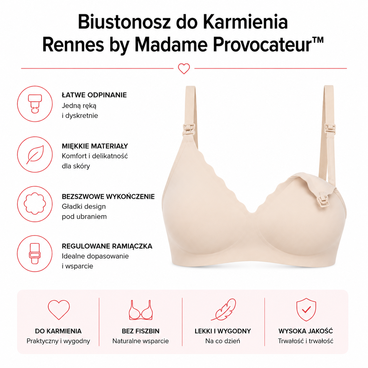 Biustonosz do Karmienia Rennes by Madame Provocateur™