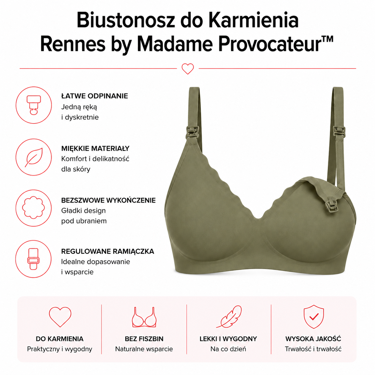 Biustonosz do Karmienia Rennes by Madame Provocateur™