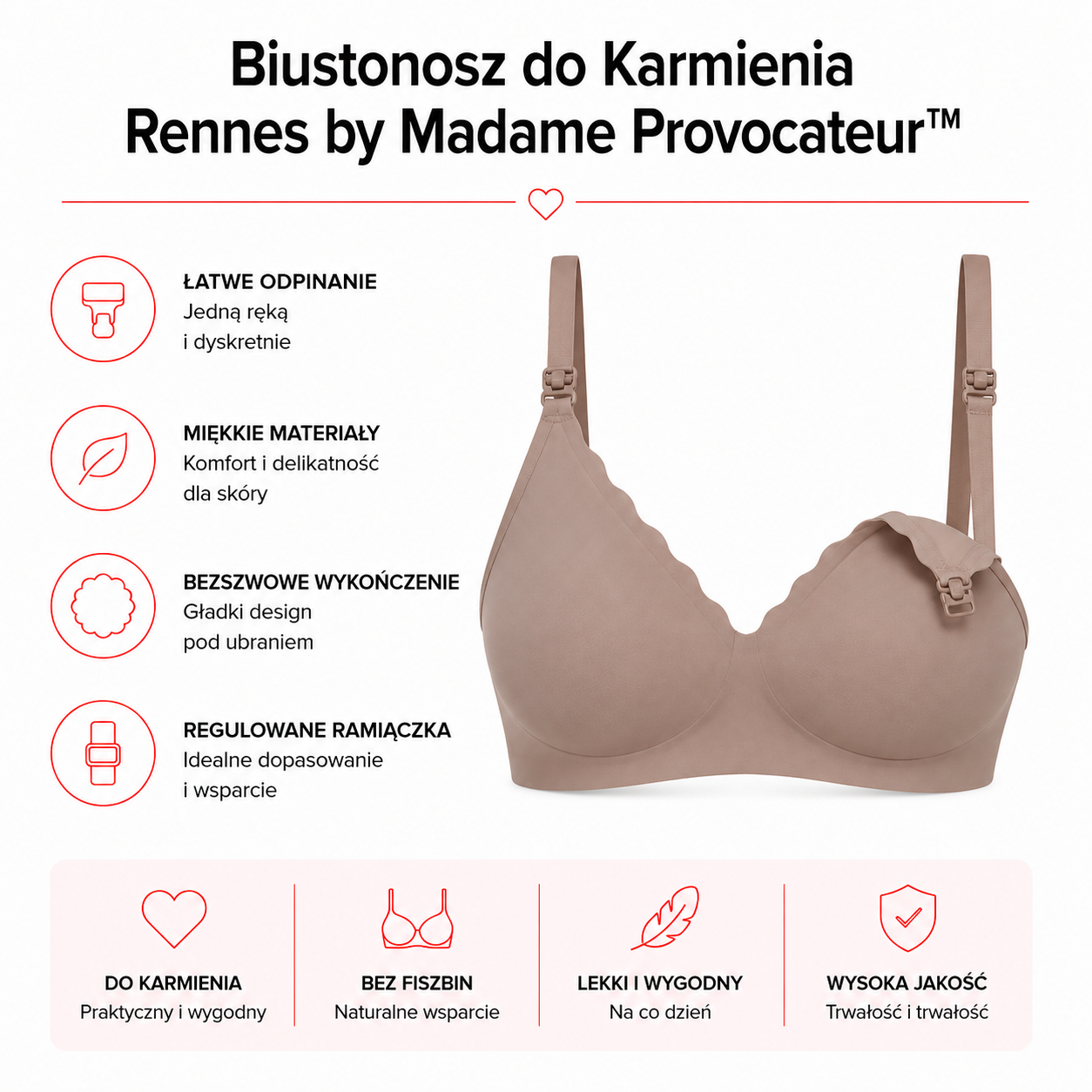 Biustonosz do Karmienia Rennes by Madame Provocateur™
