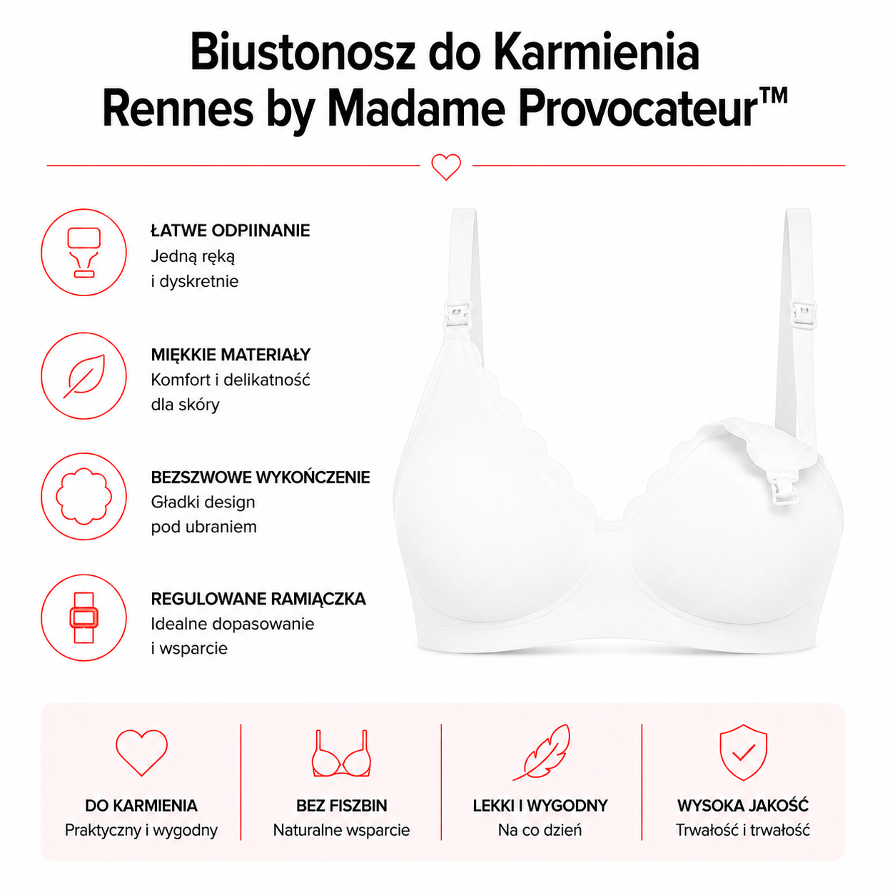 Biustonosz do Karmienia Rennes by Madame Provocateur™