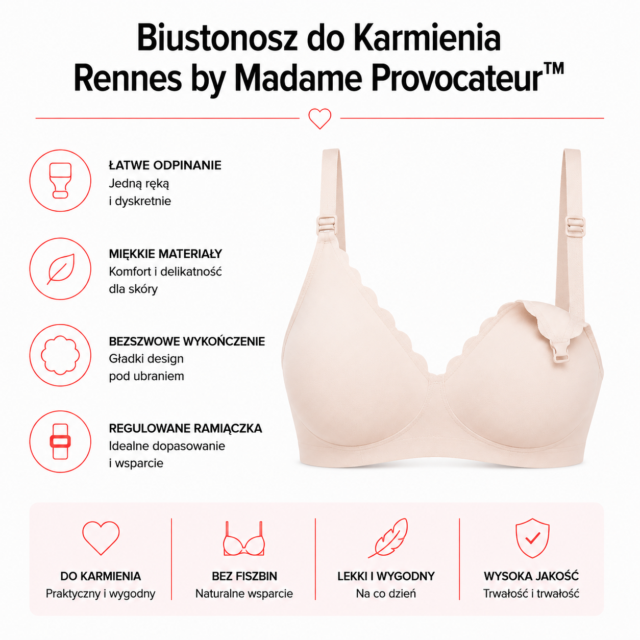 Biustonosz do Karmienia Rennes by Madame Provocateur™