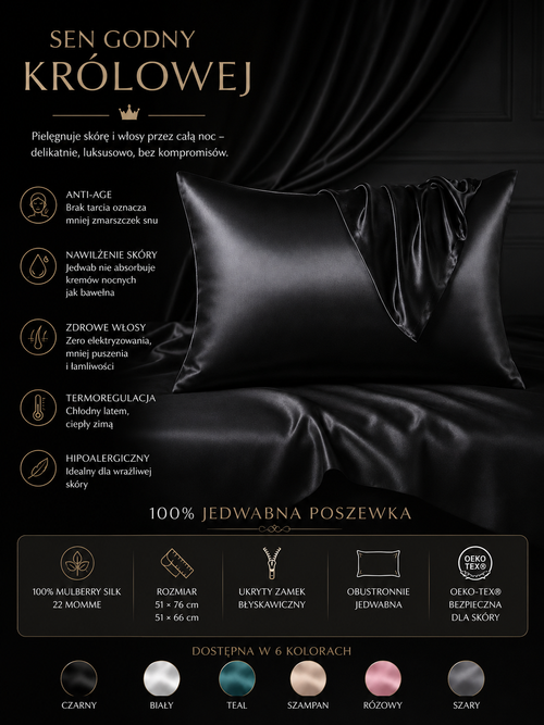Poszewka Jedwabna 100% Jedwab Madame Provocateur™