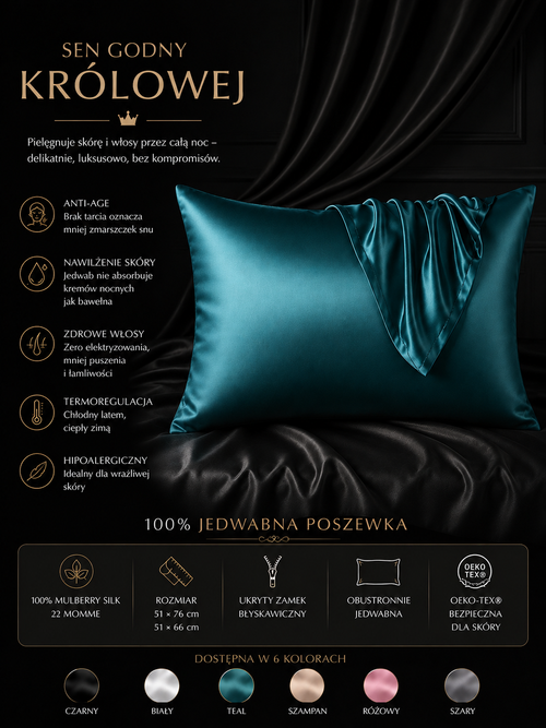 Poszewka Jedwabna 100% Jedwab Madame Provocateur™